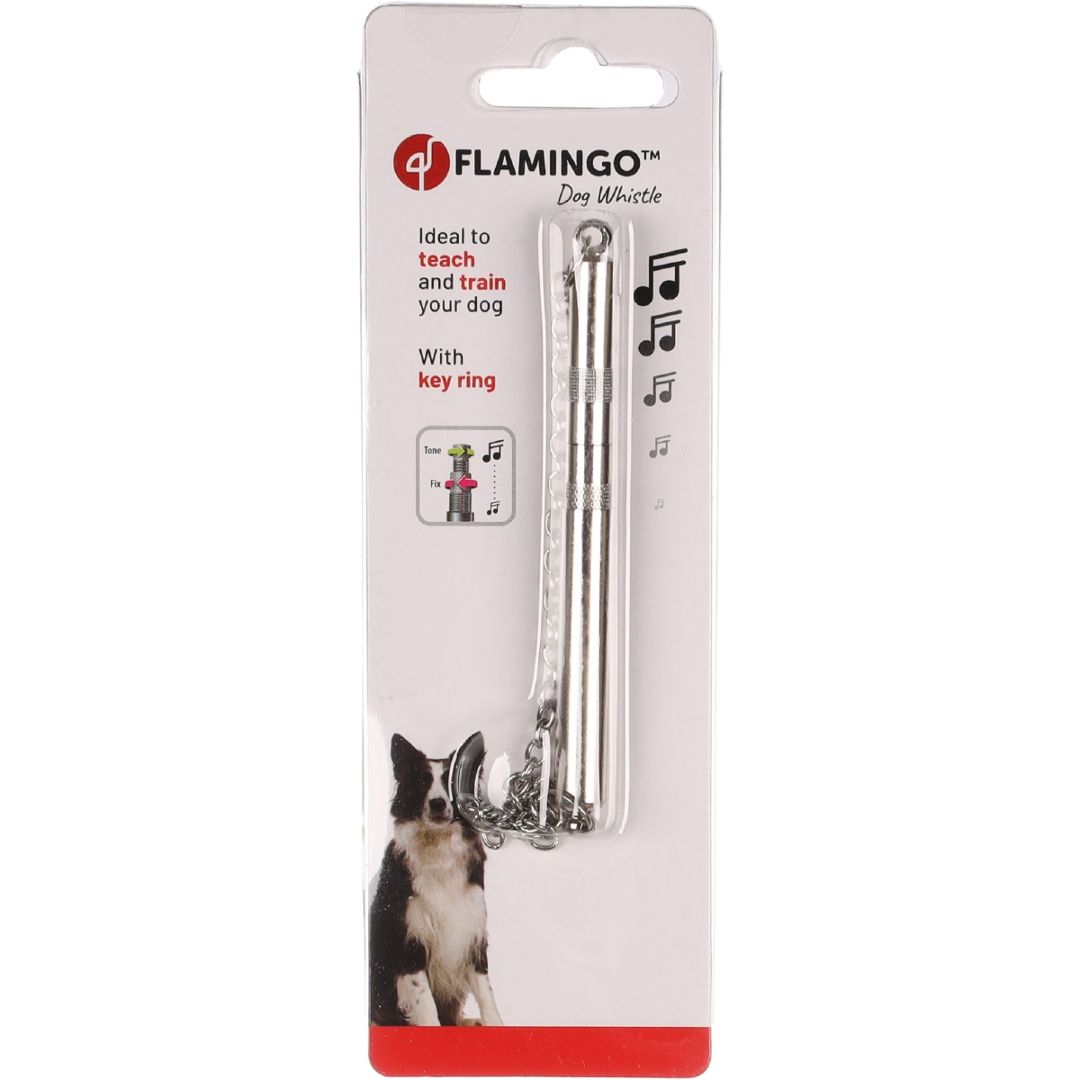 Flamingo Luxe dresūros švilpukas, 11 cm -  1