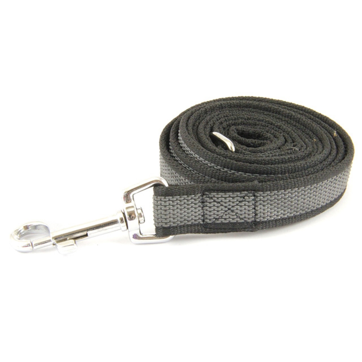 Onega gumuotas nailono pavadėlis šuniui 25mm/5m pilkas - 