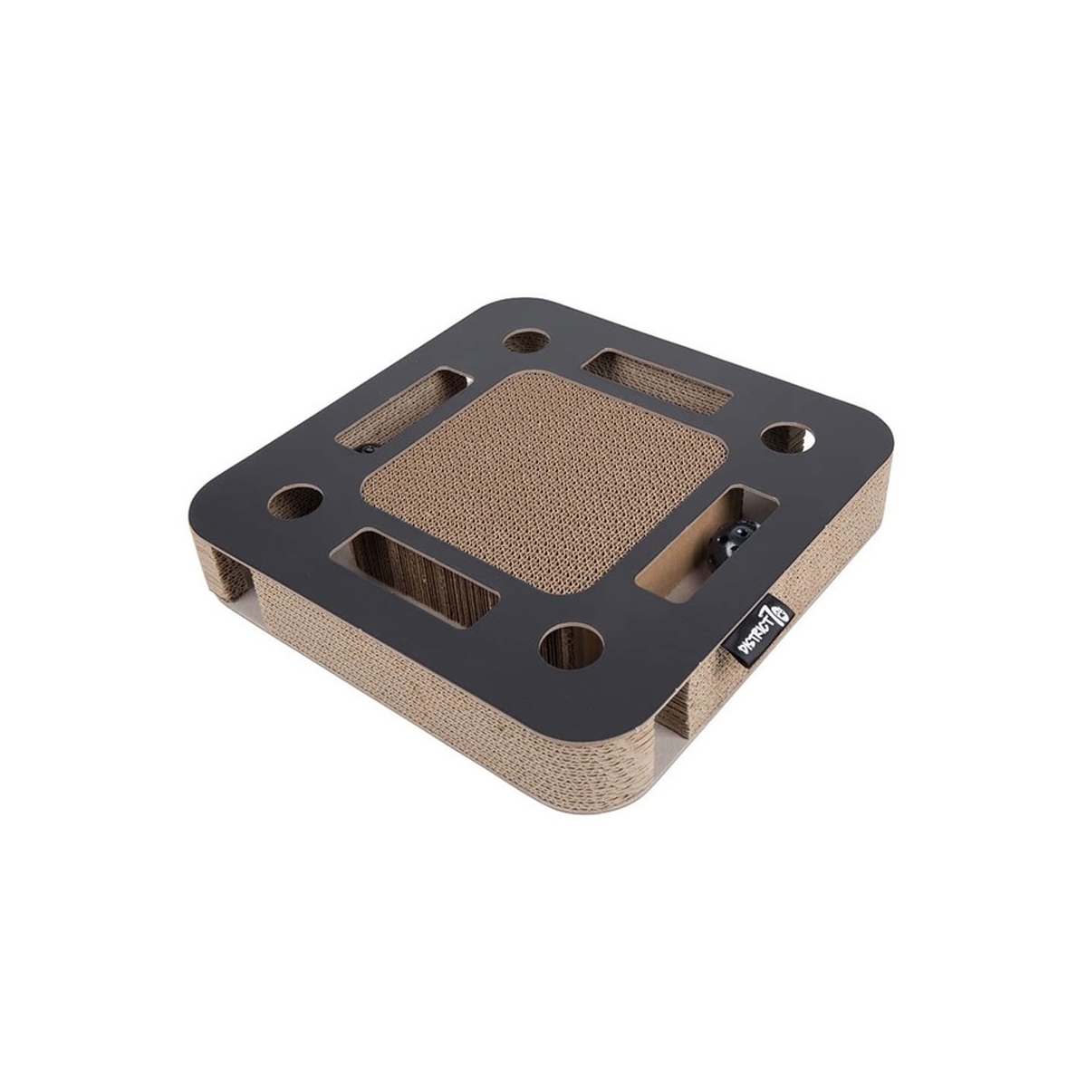 District 70 Spy kartoninė draskyklė-žaislas, 35x35cm, juoda -  1