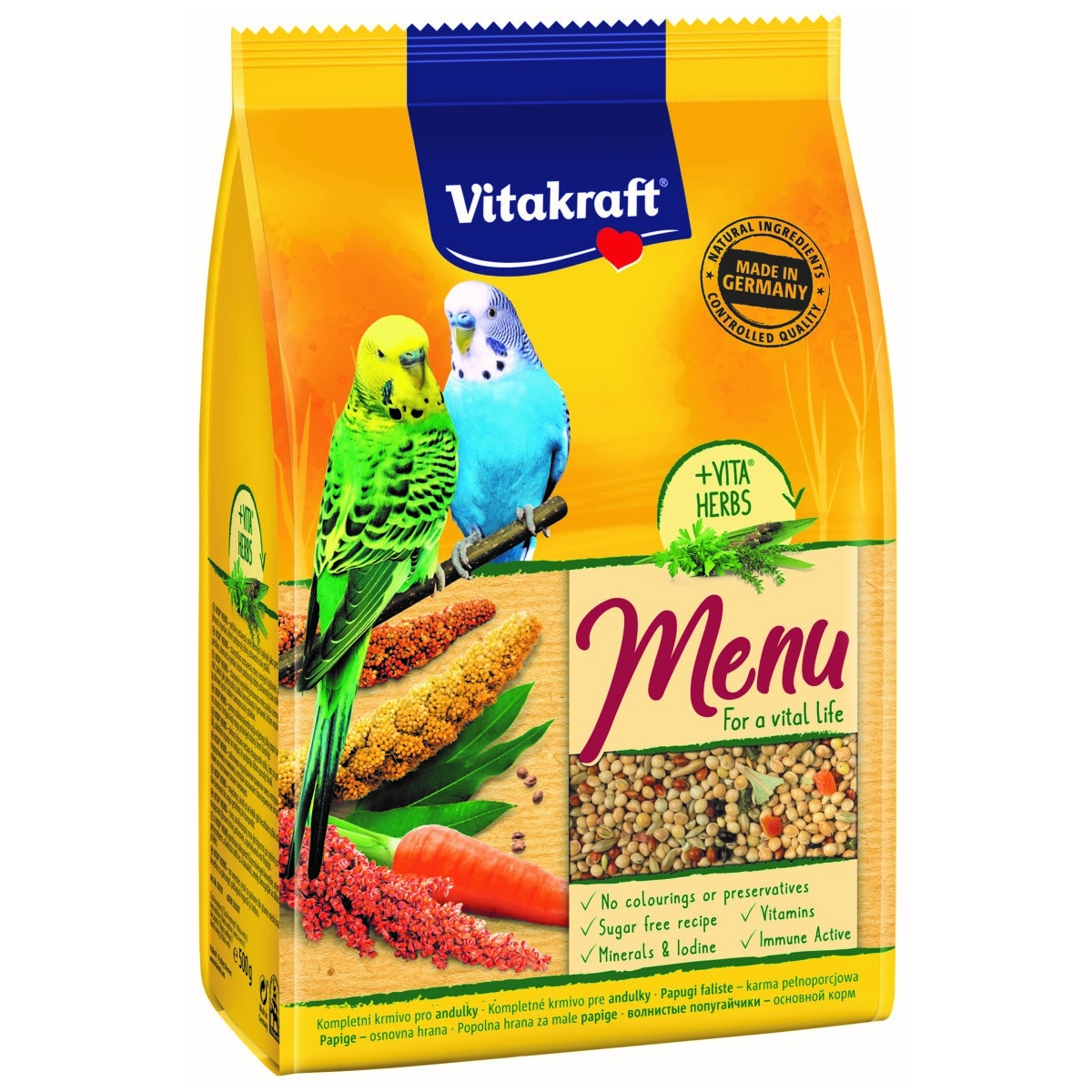 Vitakraft Premium maistas papūgoms, 500g - 