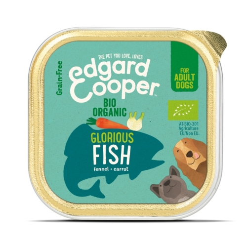 Edgard Cooper konservuotas maistas šunims, su ekologiška žuvimi, 100g
