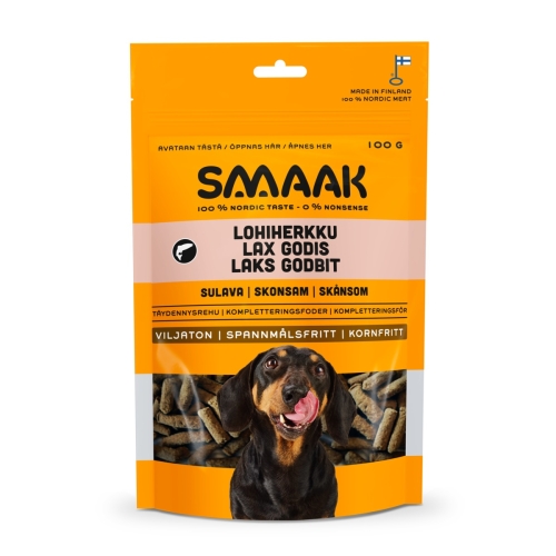 SMAAK lašišos skonio skanėstai šunims, 100g