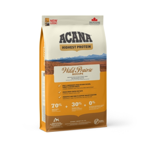 ACANA WILD PRAIRIE SAUSAS MAISTAS ŠUNIMS, 11,4 KG