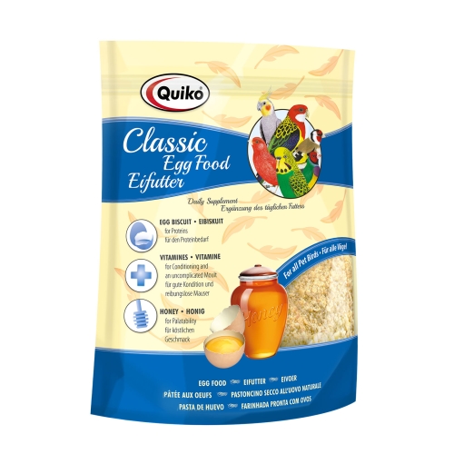 Quiko® Classic maistas paukščiams su kiaušiniais, 125 g