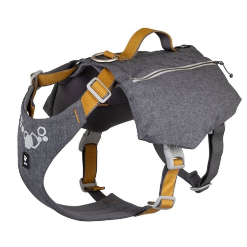 Hurtta Expedition Eco petnešos/kuprinė, 75-95 cm, juodos spalvos
