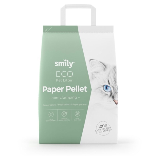 Smily Eco popierinių granulių kraikas, 20l