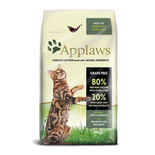 Applaws Adult Cat sausas maistas katėms su vištiena ir ėriena, 400 g