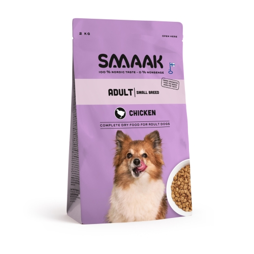 SMAAK sausas maistas mažų veislių šunims su vištiena, 2 kg