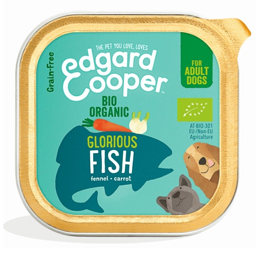 Edgard Cooper konservai šunims su organine žuvimi, 100g