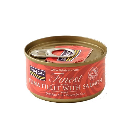 Fish4Cats konservai katėms su tunu ir lašiša, 70 g