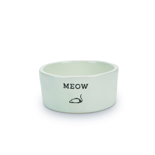 Beeztees baltas keraminis dubuo katėms,  11, 5 x 4  cm