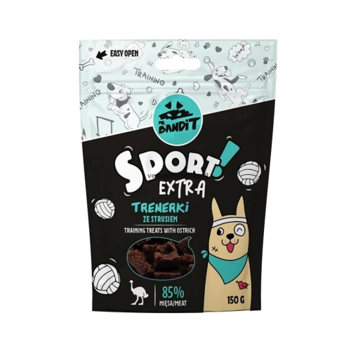 Mr. Bandit SPORT EXTRA skanėstai šunims su strutiena, 150 g