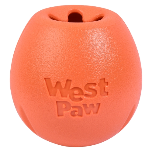 West Paw Echo Rumbl žaislas šunims, S dydžio, 9 cm, oranžinis