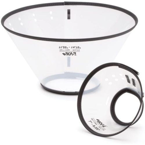 KVP šunims/katėms plastikinė apykaklė, reguliuojama, 23 cm