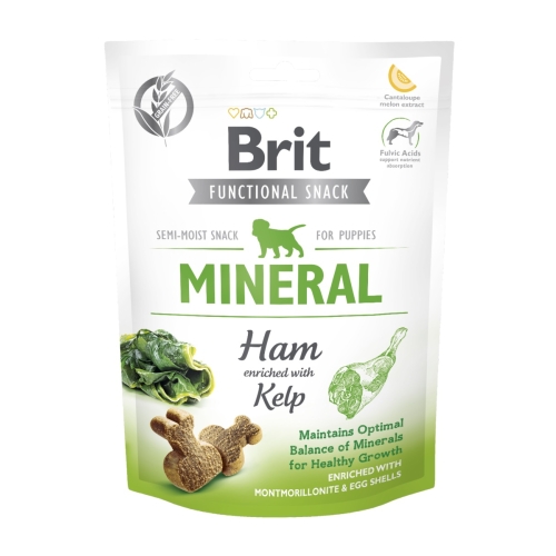 Brit Care Mineral funkciniai skanėstai šuniukams su kumpiu, 150g