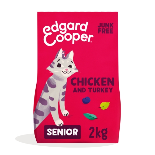 Edgard & Cooper maistas katėms senjorėms su vištiena ir kalakut, 2kg