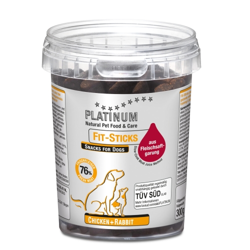 Platinum Fit-Sticks skanėstai šunims su vištiena ir triušiena, 300 g