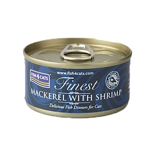 Fish4Cats konservai su skumbre ir krevetėmis 70g