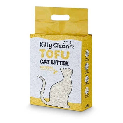 Kitty Clean Tofu kraikas katėms, natūralaus kvapo, 2,5 kg