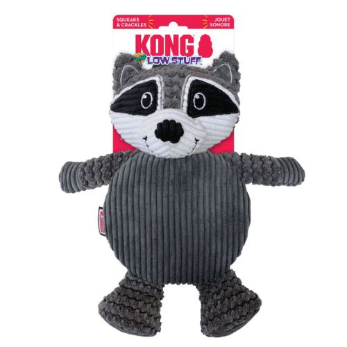 Kong Low Stuff Cracle Tummiez minkštas žaislas-meškėnas, 29x27 cm
