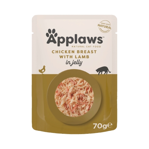 Applaws vištienos ir avienos želė katėms, 70 g