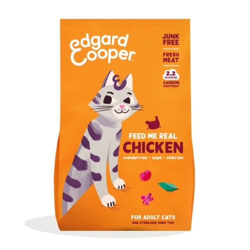 Edgard Cooper sausas maistas katėms su vištiena, 325 g