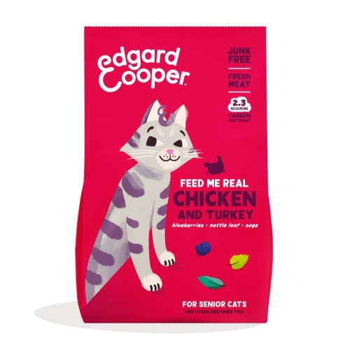 Edgard Cooper sausas maistas katėms-senjorėms su višt. ir kalakut. 2kg