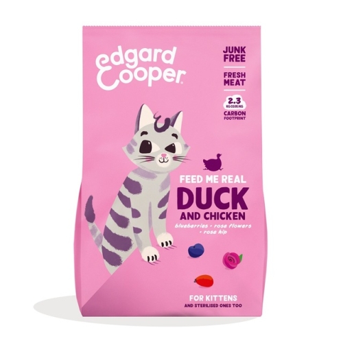 Edgard Cooper sausas maistas kačiukams su antiena ir vištiena, 325 g