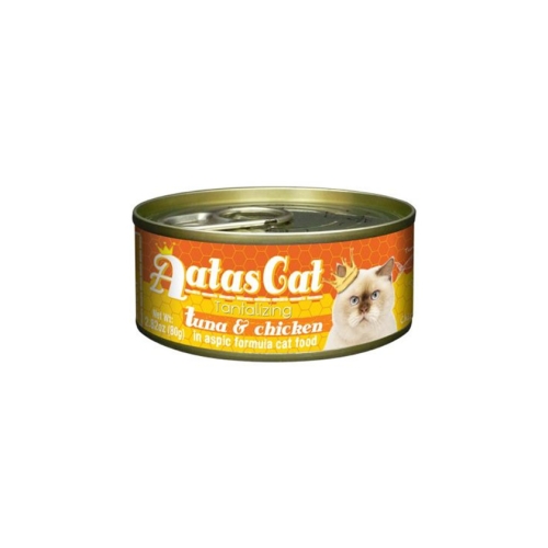 Aatas kačių konservai tantalizing tuna/chicken 80gr