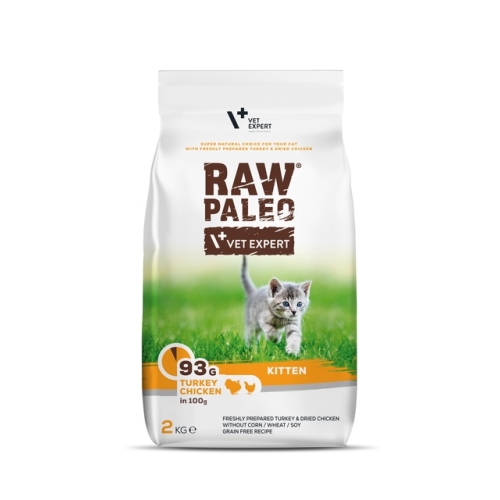 Raw Paleo Kitten sausas maistas kačiukams su kalakut./vištiena, 2 kg
