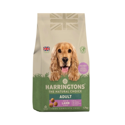 Harringtons Complete sausas maistas šunims su ėriena ir ryžiais, 1,7kg