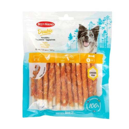 Best Friend Double skanėstai-lazdelės su vištiena, 180 g