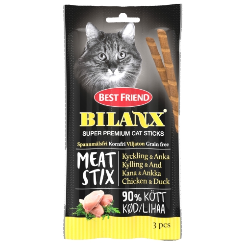 Best Friend Bilanx skanėstas katėms su vištiena, 3 X 15 g