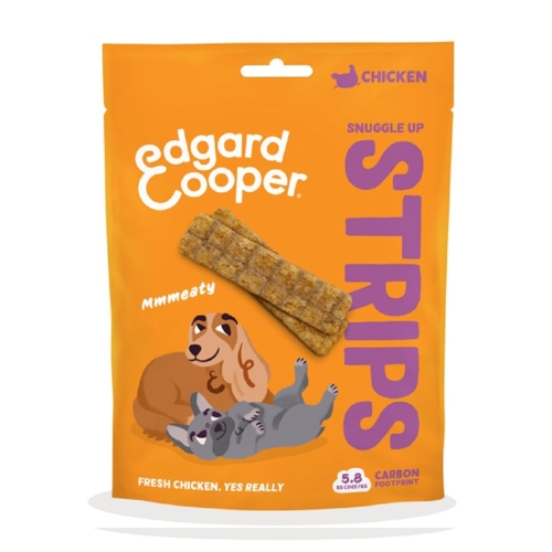 Edgard Cooper Strips skanėstai šunims su kalakutiena ir vištiena, 75 g
