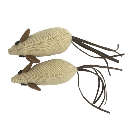 Love Story žaislas katėms pelės, 14 cm, smėlio spalvos, 2 vnt.