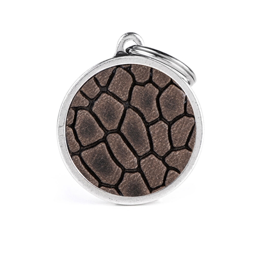 My Family Tucson graviruojamas pakabukas - ratas, didelis, pilkas