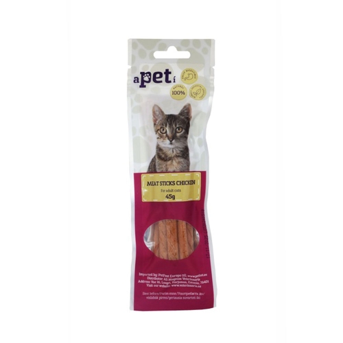 Apeti vištienos lazdelės katėms, 45 g