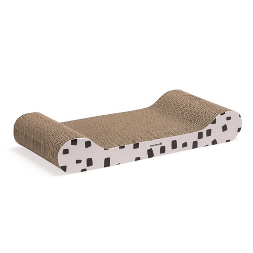 Beeztees Sofa kačių draskyklė, 49 x 22 x 7,5 cm, baltos spalvos