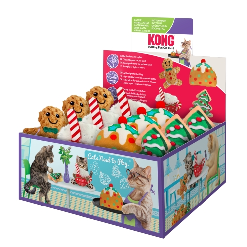 Kong Holiday žaislas katėms, įv. spalvų