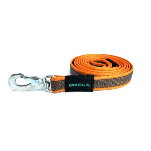 Onega gumuotas pavadėlis šunims, 20mm/1,5m, oranžinis