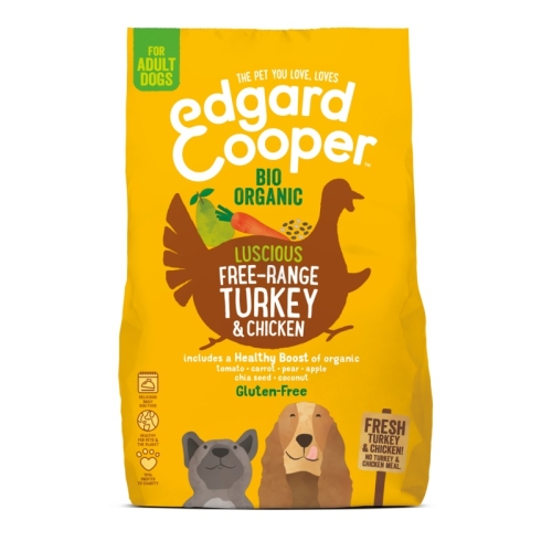 Edgard & Cooper ekologiškas maistas šunims su višt. ir kalakut., 2,5kg