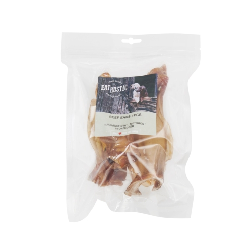 Eat Rustic natūralus skanėstas šunims – jautienos ausys, 4 vnt.
