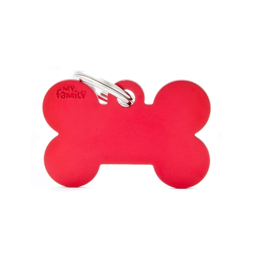 My Family Charm graviruojamas pakabukas - didelis raudonas kaulas