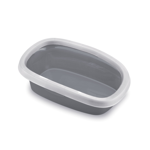 Stefanplast Sprint 20 tualetas katėms, 39x58x17cm, balta/pilka spalva