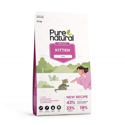 Purenatural maistas kačiukams su antiena, 10 kg