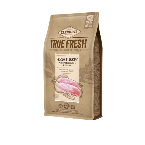 Carnilove True Fresh maistas šunims su kalakutiena, 1,4kg
