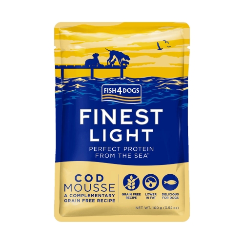 Fish4Dogs Finest Light paštetas šunims su menke, 100 g