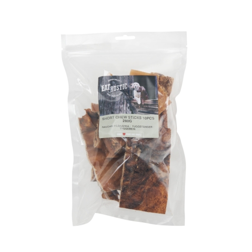 Eat Rustic natūralus skanėstas šunims – džiovinta jautienos oda, 300g