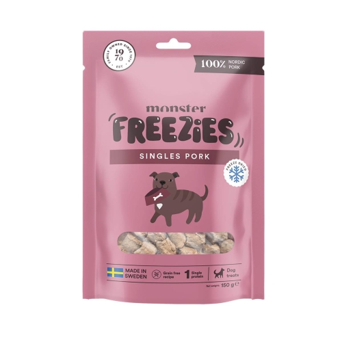 Monster Dog liofilizuotas skanėstas šunims – 100 % kiauliena, 150 g