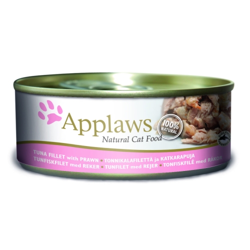 Applaws konservai katėms su tunais ir krevetėmis, 156 g